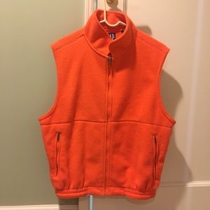 Orange fleece GAP vest size medium